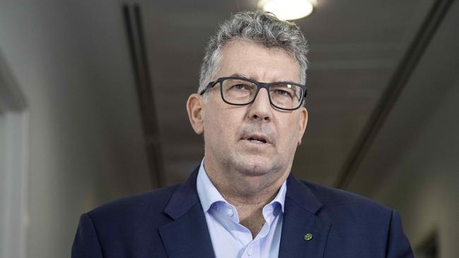 Federal water minister Keith Pitt’s new plan will not reduce farmer’s entitlements and would windback on-farm efficiency work. Picture: NCA NewsWire / Gary Ramage