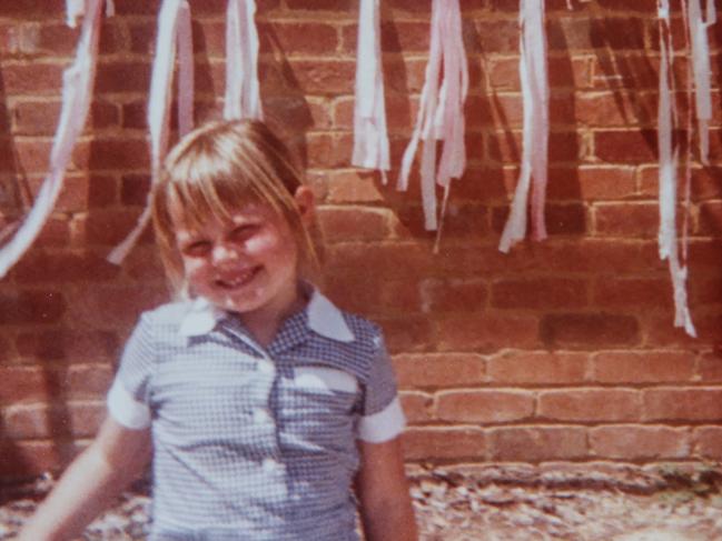 A photograph of Madeleine West as a child. Picture: David Caird