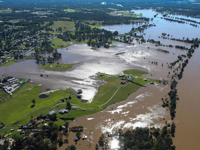 An Aerial view of North Richmond in the Western Sydney region. Picture: NCA NewsWire / Gaye Gerard