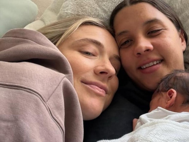 Future Socceroos superstar? Kerr announces birth of baby boy