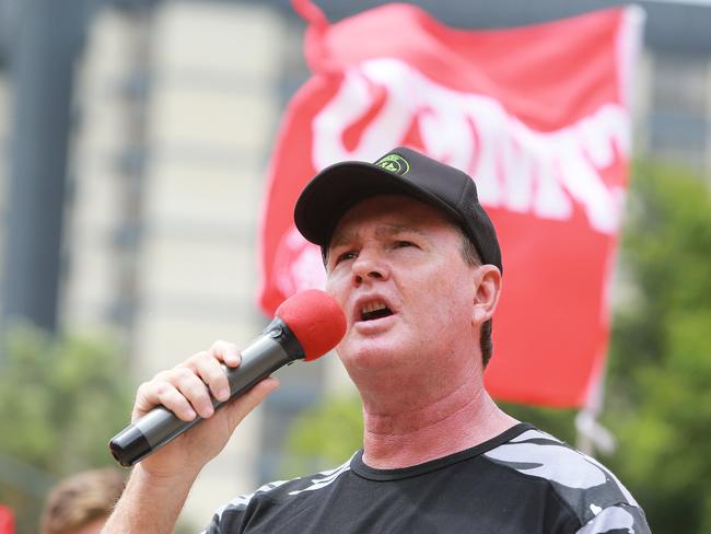 CFMEU state secretary Michael Ravbar. (AAP Image/Claudia Baxter)