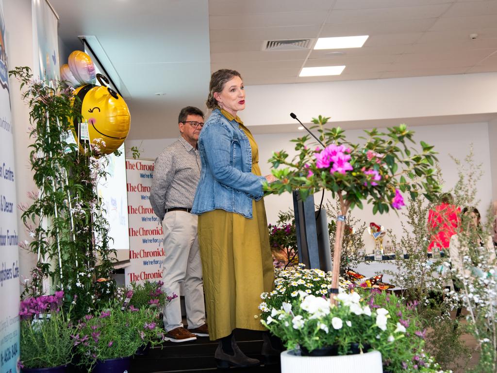 Residental judge for the 2023 Chronicle Garden Competition, Claire Bickle. Chronicle Garden Competition, awards presentation at Oaks Toowoomba Hotel.Thursday September 14, 2023