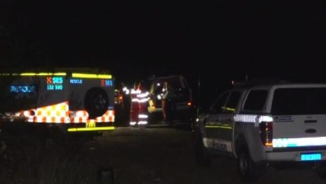 Emergency services work to rescue nine bushwalkers from Wollemi National Park after a walker was injured on Saturday night, November 18, about 7.30pm. Picture: Supplied