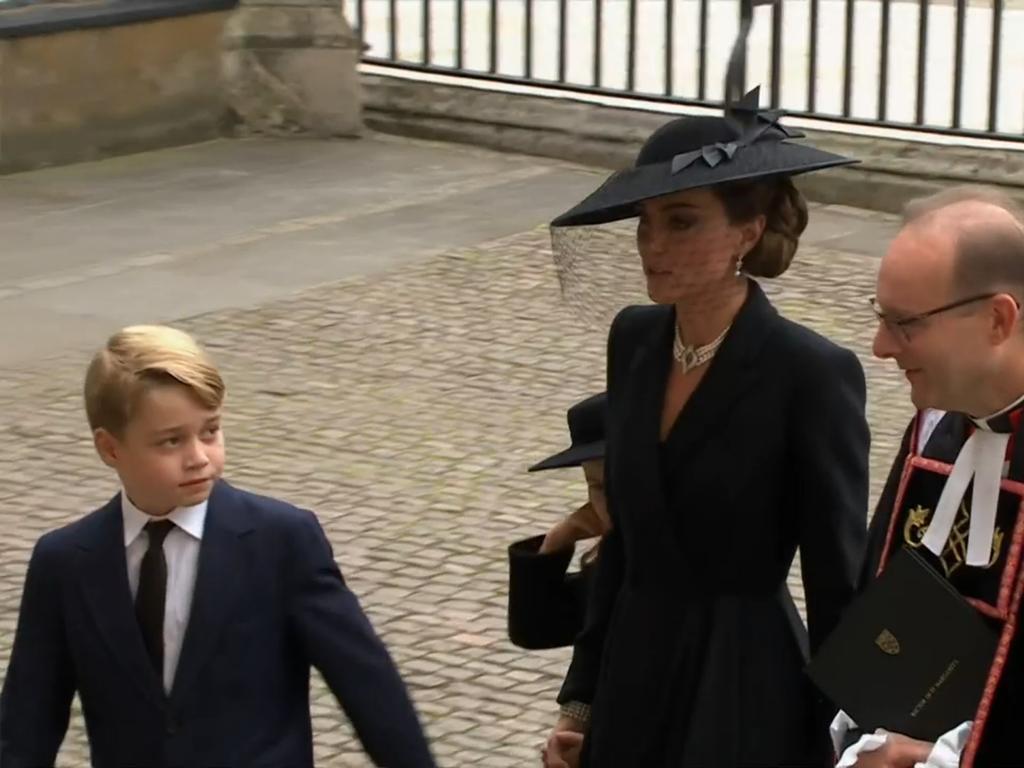 Kate Middleton Prince George Queen Elizabeth funeral.