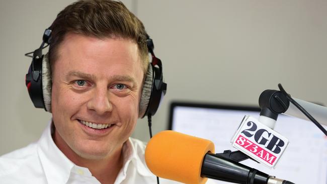 Ben Fordham in the 2GB Studio.