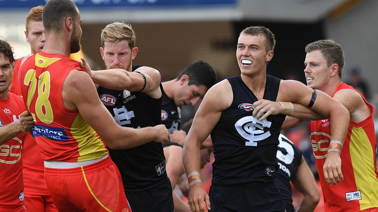 Patrick Cripps did everything he could against the Suns. Picture: AAP Images 