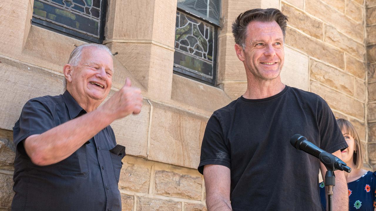 Bill Crews with NSW Premier Chris Minns. Picture: NewsWire/Flavio Brancaleone.