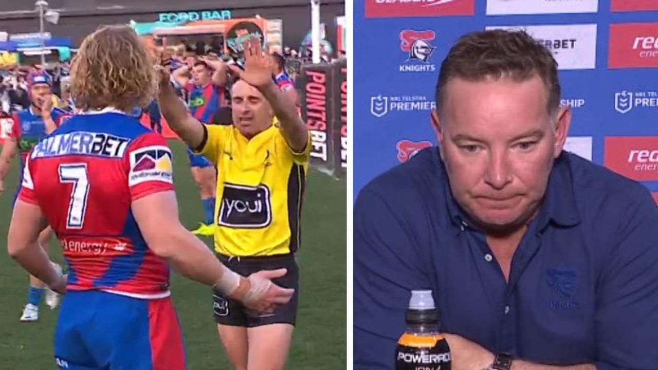 ‘It’s ridiculous’: Knights coach Adam O’Brien goes nuclear as sin bin drama divides NRL