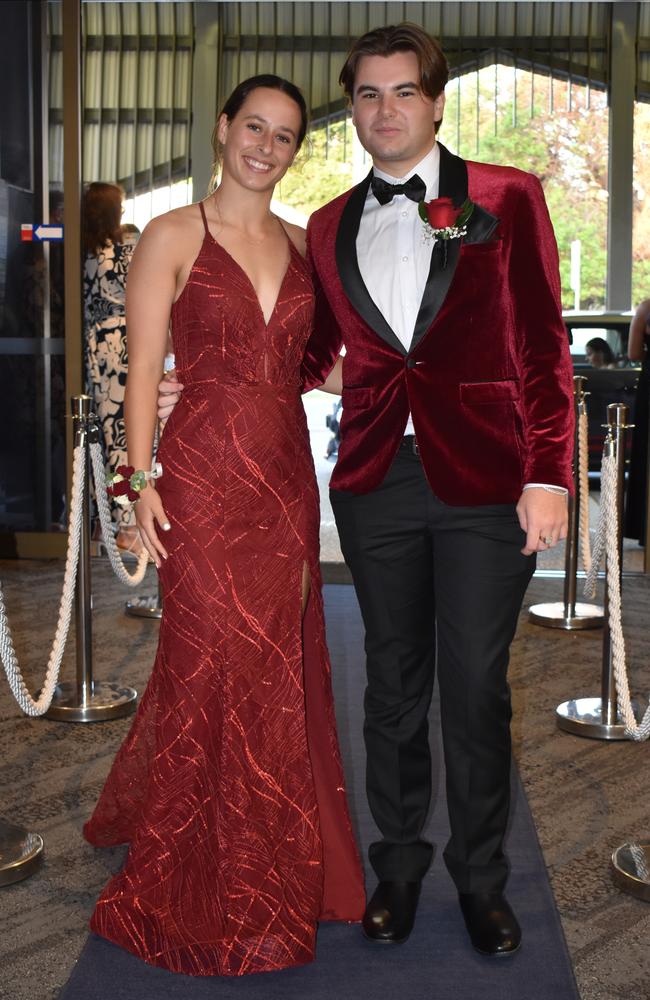 Georgia Flood and Connor Askew at the Sunshine Coast Grammar School formal 2023. Photo: Jorina Maureschat