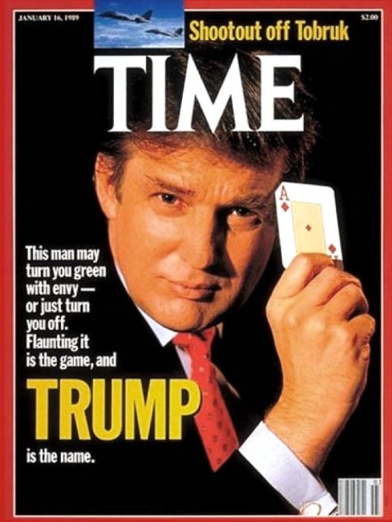 Donald Trump first appeared on the cover of Time Magazine in January 1989. Picture: Time