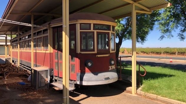 The historic number 376 Glenelg tram could be yours. Picture: Evans Clarke Auctions