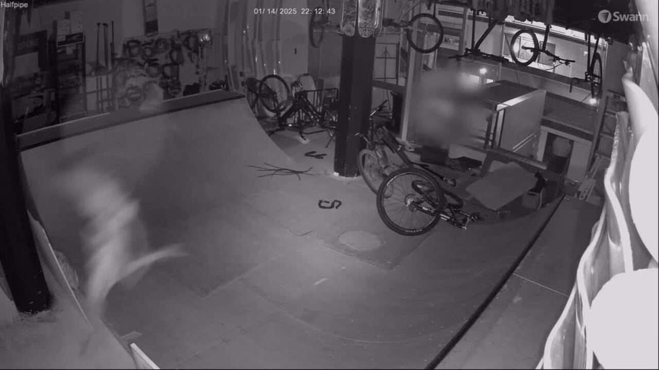 CCTV footage of alleged break-in at Velocity 21