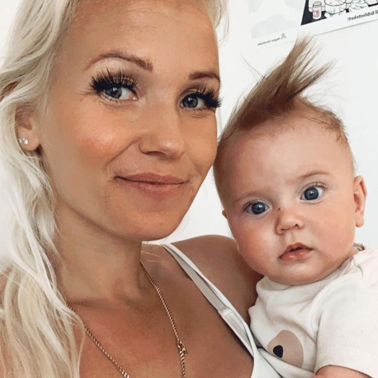 The 35-year-old mum details her family life on Instagram and shares adorable snaps of her 10 children. Picture: Instagram/mybabydoll