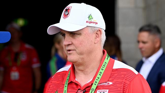 Dragons coach Anthony Griffin is overhauling his coaching staff. Picture: Bradley Kanaris/Getty Images