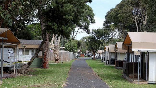 Riverview Caravan Park in Victoria’s Ocean Grove is one of three caravan parks that have no record of State MP Don Nardella being a resident although he claimed to be living there to collect a taxpayer allowance. Picture: David Geraghty