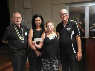 Brian Sansom, Shelley Strachan, and Vicki and Malcolm McIntosh help Rotary Club of Gympie support Blazeaid, which has restored kilometres of fencing in the fire ravaged Woolooga and Lower Wonga areas. Picture: Contributed