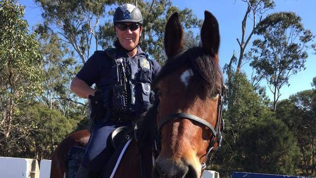 Senior Constable David Masters had previously worked for the QPS Mounted Unit. Picture: QPS