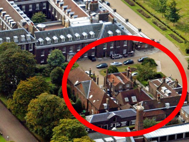 Newly engaged Prince Harry and Meghan Markle will live together at the prince’s current bachelor pad, Nottingham Cottage, a stone’s throw from the Duke and Duchess of Cambridge, who live in an apartment of Kensington Palace. Picture: Andrew Parsons/PA Wire