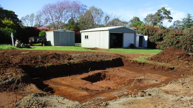 BEFORE: Richard and Ann-Maree Lindeman's garden. Garden For Good featured gardeners.