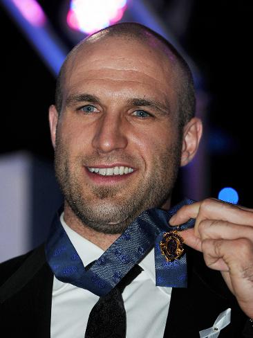 <p>2010 Brownlow Medal - Winner Chris Judd. Picture: Michael Dodge</p>