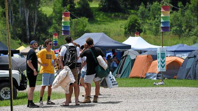 Campers at 2017 Falls Festival. Picture: Marc Stapelberg