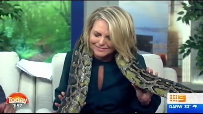  Georgie Gardner confronts her fear of snakes 