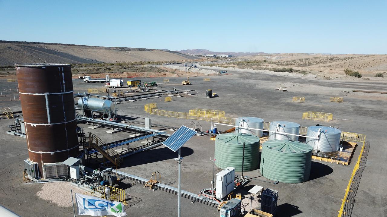 Leigh Creek Energy's gas field site at Leigh Creek in South Australia. Picture: Supplied