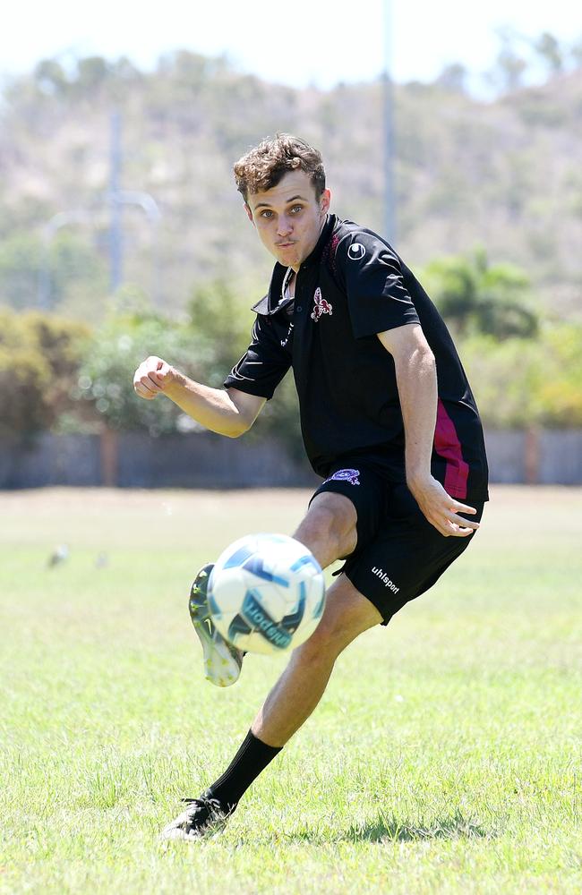 Townsville soccer player Riley Gott has signed his first professional soccer contract, joining Italy's Serie C club AC Perugia. Picture: Shae Beplate.