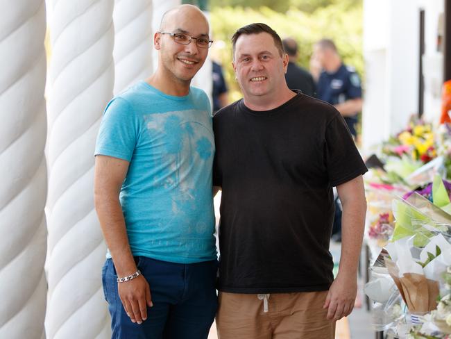 Manhal al Fdaus and Nathan Checker at the Masjid Omar Bin Alkhattab, in Marion. Picture MATT TURNER.