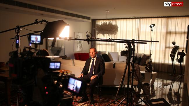 Former Prime Minister Tony Abbott appearing in Sky News documentary <i>MH370 The Untold Story</i>. Picture: Supplied