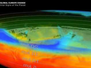 NASA climate change site. Picture: Adam Hourigan