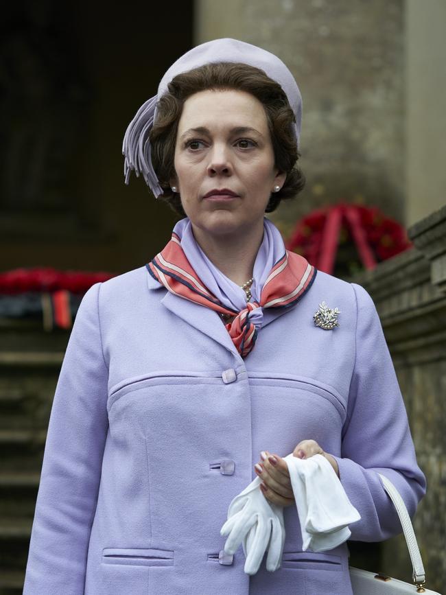 Olivia Colman as Queen Elizabeth in season three of The Crown.