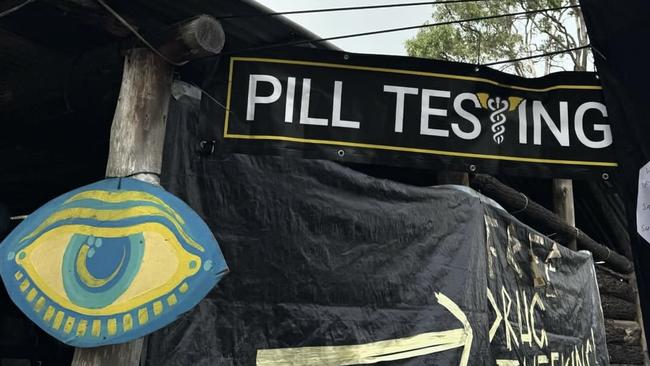 Pill testing was conducted by Pill Testing Australia at the Rabbits Eat Lettuce Festival. Picture: Instagram