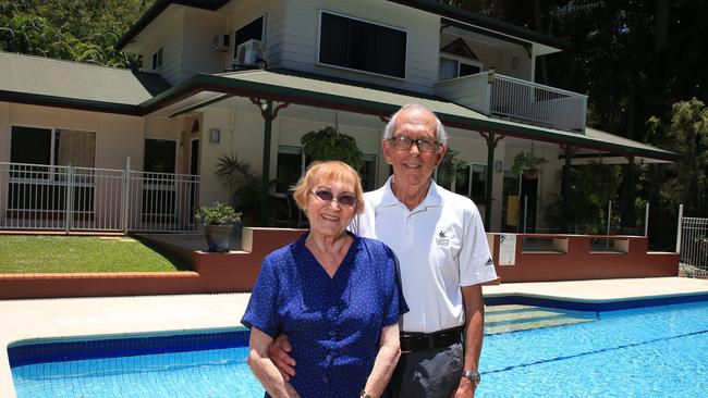 Yvonne and Keith DeLacy at their former Redlynch home. PICTURE: JUSTIN BRIERTY