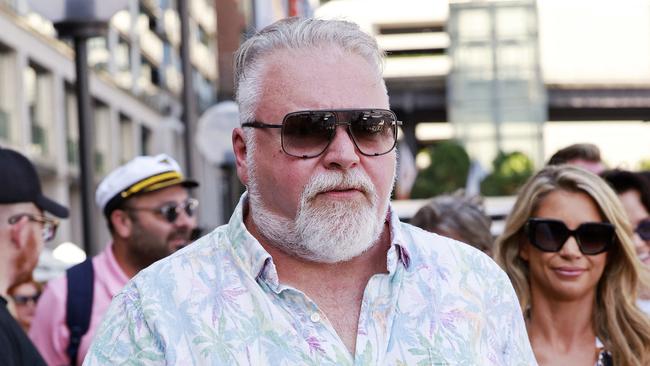 WEEKEND TELEGRAPHS - 17.2.24MUST CHECK WITH PIC EDITOR BEFORE PUBLISHING - Radio personality Jackie O holds a birthday party on board Ghost II motor yacht on Sydney harbour today. Kyle Sandilands pictured. Picture: Sam Ruttyn