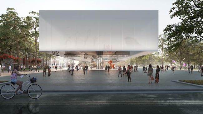 A modern art gallery proposed for the old RAH site.