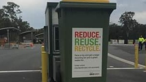 Outside the tip gates – the Helensvale waste and recycling centre on the Gold Coast.