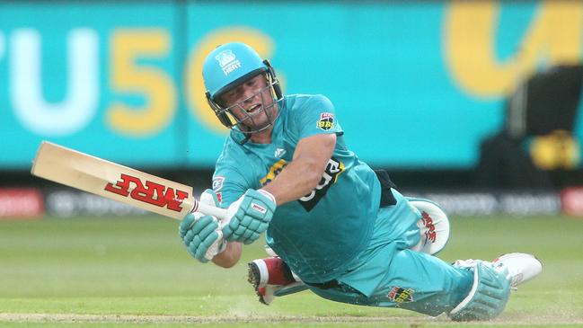 AB de Villiers played for the Brisbane Heat in BBL09. Picture: AAP Image/Hamish Blair