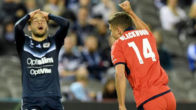 George Blackwood’s late goal sent Victory’s hopes of winning the way of Planet Alderaan. Picture: AAP