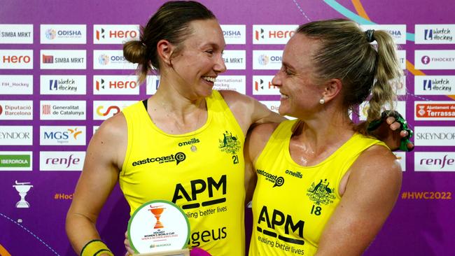 Australia defeated host nation Spain 2-0 in the quarterfinal at Women's World Cup, Karri Somerville was player of the match. Picture: WORLDSPORTPICS