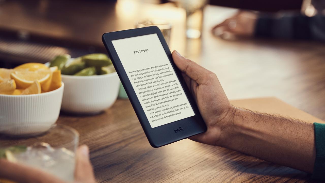 Amazon's popular range of e-readers are on sale this Cyber Weekend, making now a great time to snap one up for Christmas. Image: Supplied.