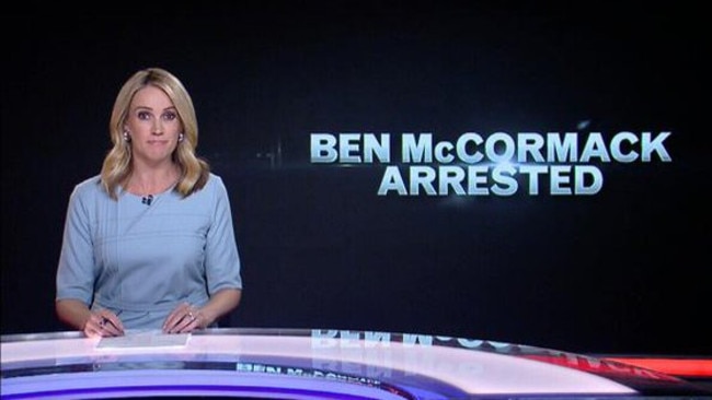 ACA host Leila McKinnon addressed Ben McCormack’s arrest at the top of the show.