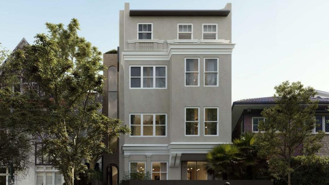 Plans lodged with City of Sydney Council to convert a block of seven flats into one luxury home in Potts Point.