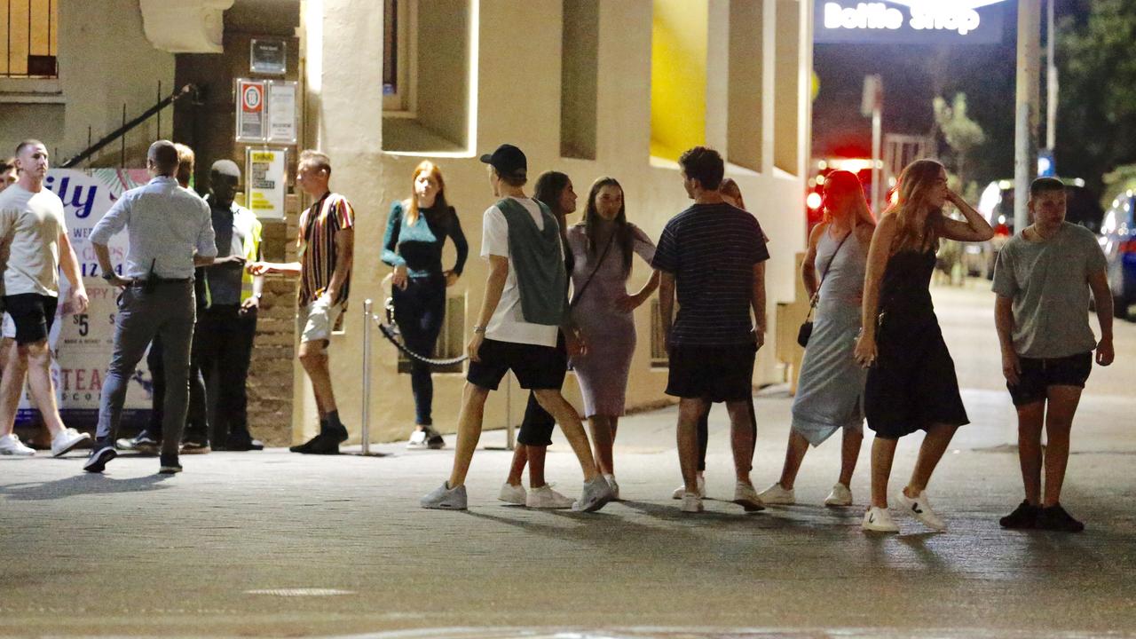 Scenes of revellers flouting social distancing restrictions in Sydney at the weekend sparked outrage. Picture: Steve Tyson