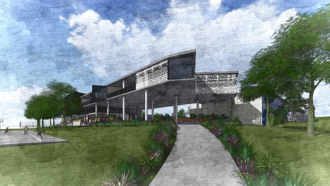 Artist impressions of the redevelopment of Riverstone High School. 