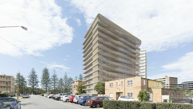 Artist impression of a proposed tower planned for First Ave, Burleigh Heads by Velocity Property. Picture: Supplied