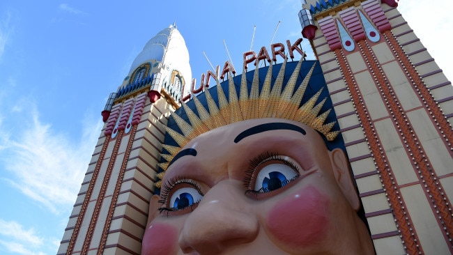 NSW Police Commissioner Mick Fuller says police have not given up hope on finding the source of the blaze which killed seven people at Luna Park in 1979. Picture: NCA