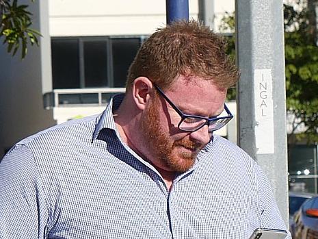 Defence lawyer Adam Guest and his client Michael William Kemp leave the Southport Magistrates Court on June 3, 2019. Picture: Annie Perets