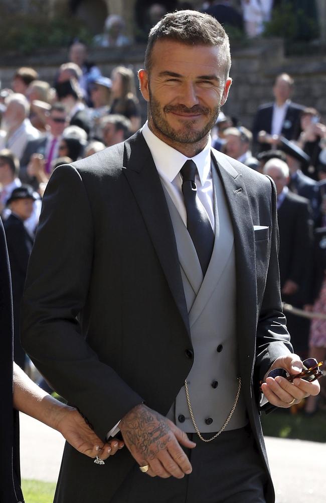 David Beckham Grey Waistcoat Suit