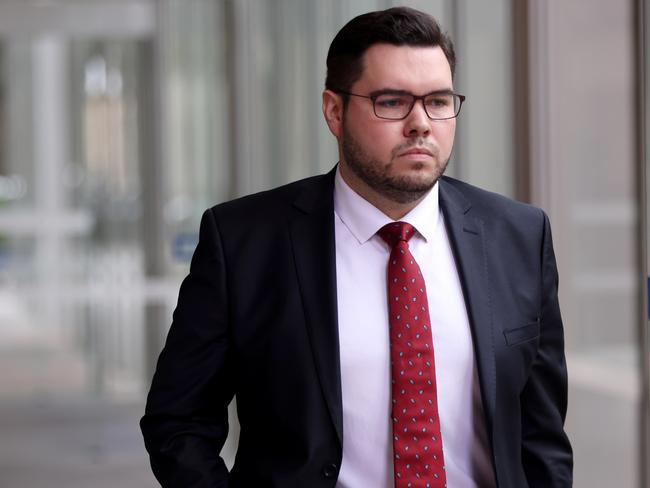 Bruce Lehrmann leaves the Federal Court, in Sydney’s CBD. Picture: NCA NewsWire / Damian Shaw